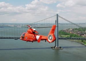 HH 65 Verrazano Bridge MDA 300x214 - Genesis of the Coast Guard HH-65 Helicopter