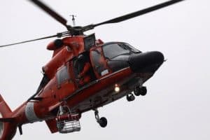 HH 65C Basket ops 300x200 - Genesis of the Coast Guard HH-65 Helicopter