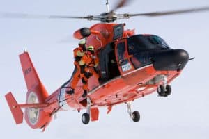 HH 65C Hoist2 300x200 - Genesis of the Coast Guard HH-65 Helicopter