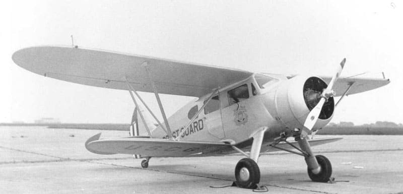 J2W 1 Waco - 1934: Coast Guard Commences Aerial Border Patrol Operations