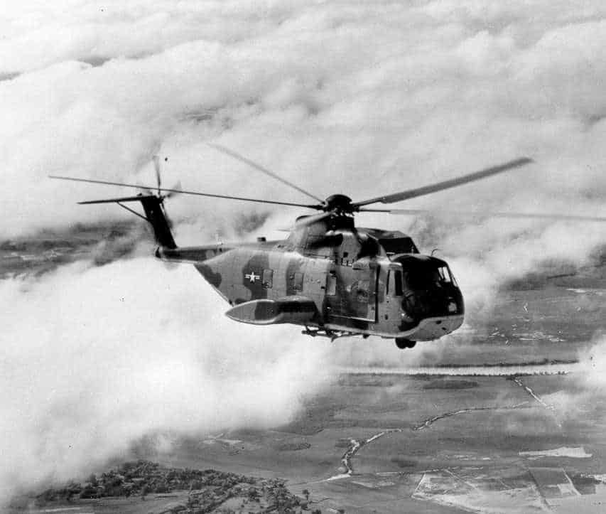 CH 3C in flight over Vietnam c1968