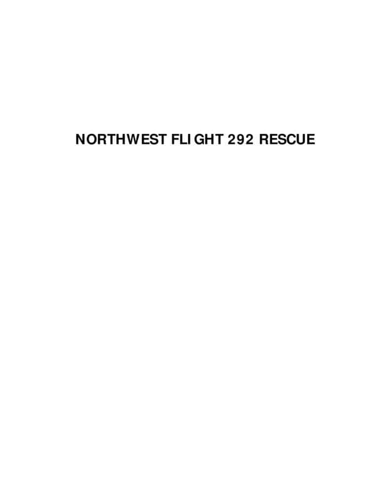 Flight 292 pdf 791x1024 - Northwest Flight 292 Rescue
