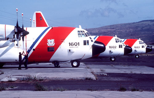 HC 130s at Barbers Point - 1949: Coast Guard Air Detachment Barbers Point Established