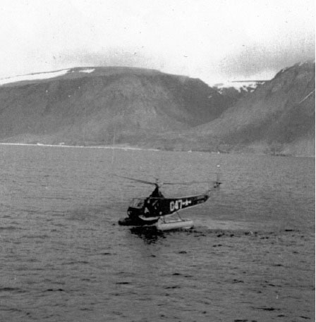 HNS 1 on the water off the Greenland Coast