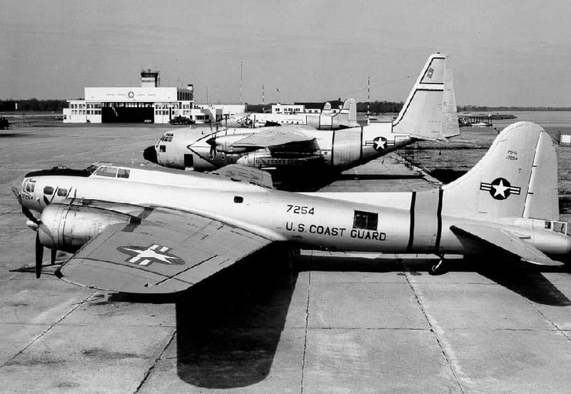 PBIG C 130 and R5D on the ramp Elizabeth City - 1940: Coast Guard Air Station Elizabeth City Established