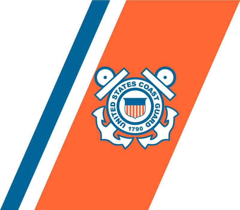 U.S. Coast Guard Mark Racing Stripe