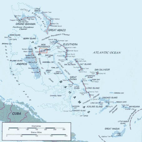 bahamas map