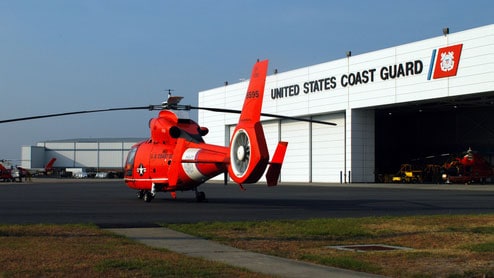 HH-65 on the ramp- Air Station Savannah