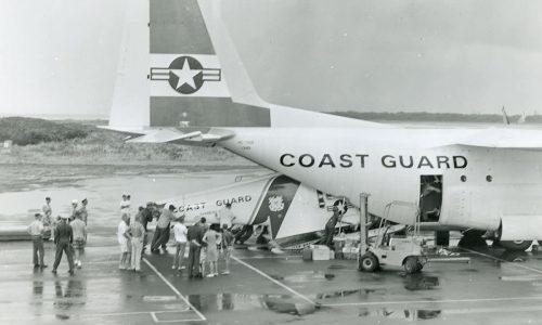 C-130 1348 delivering HH-52A 1408