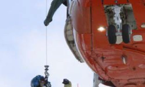 HH-65 Cliff Rescue