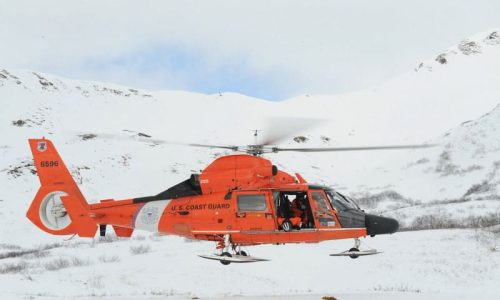 HH-65 with skis