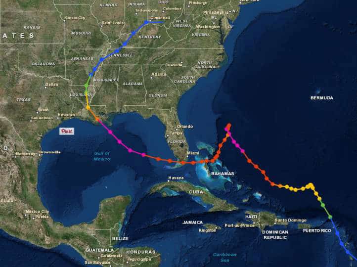 track of betsy - Betsy: The Other Hurricane